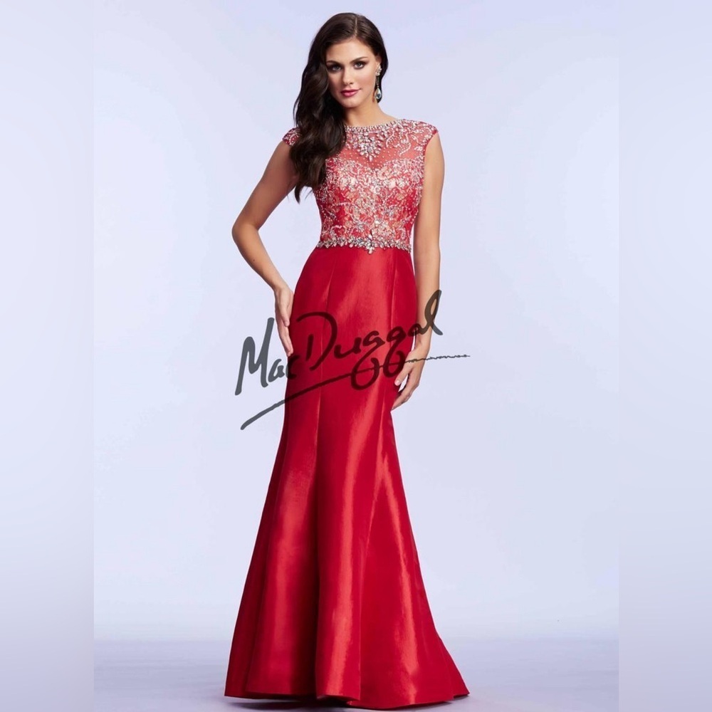 Mac Duggal 82066M in Red. Gorgeous dress